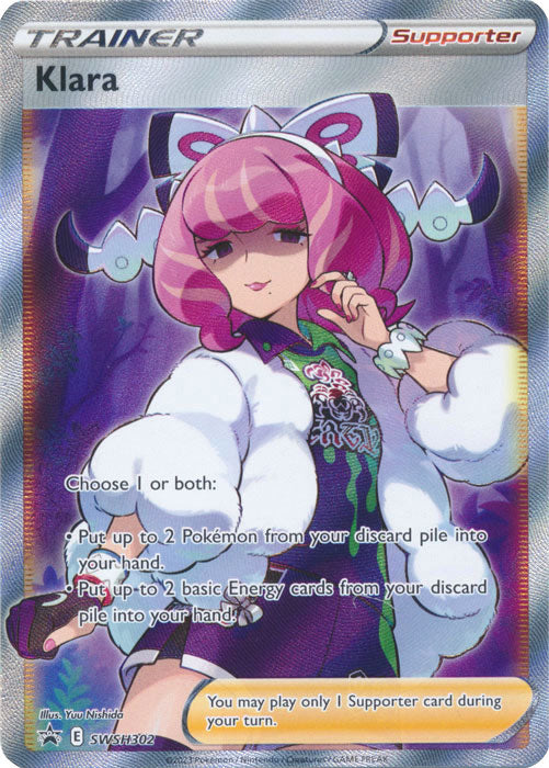 Klara (SWSH302) (Full Art) [Sword & Shield: Black Star Promos] | Game Master's Emporium (The New GME)