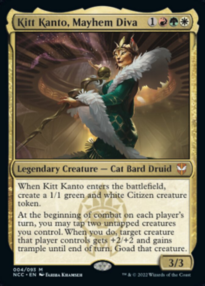 Kitt Kanto, Mayhem Diva [Streets of New Capenna Commander] | Game Master's Emporium (The New GME)