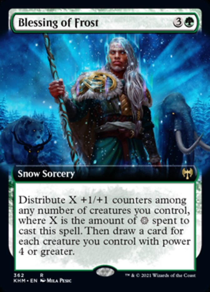 Blessing of Frost (Extended Art) [Kaldheim] | Game Master's Emporium (The New GME)