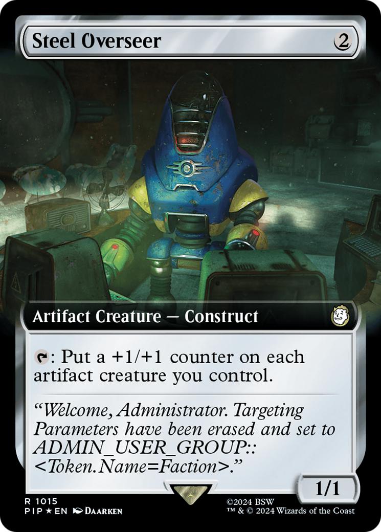 Steel Overseer (Extended Art) (Surge Foil) [Fallout] | Game Master's Emporium (The New GME)