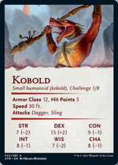 Kobold Art Card (Gold-Stamped Signature) [Dungeons & Dragons: Adventures in the Forgotten Realms Art Series] | Game Master's Emporium (The New GME)