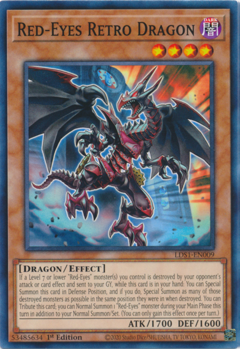 Red-Eyes Retro Dragon [LDS1-EN009] Common | Game Master's Emporium (The New GME)