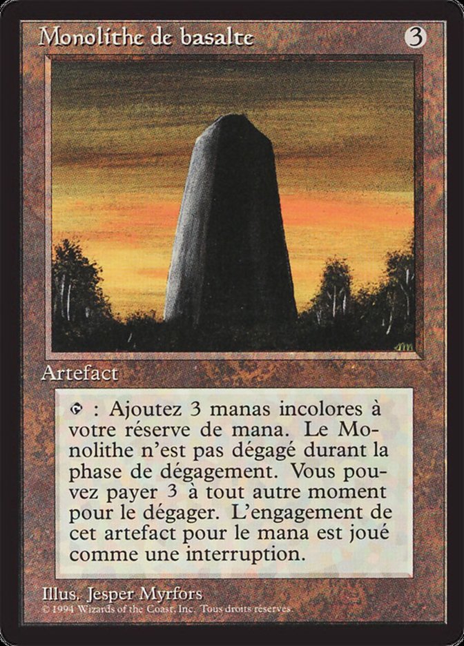 Basalt Monolith [Foreign Black Border] | Game Master's Emporium (The New GME)