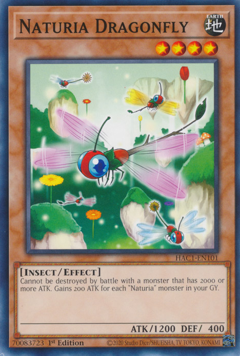 Naturia Dragonfly [HAC1-EN101] Common | Game Master's Emporium (The New GME)
