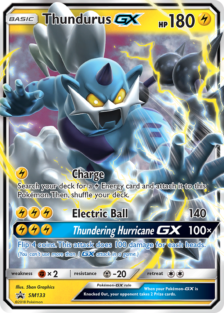 Thundurus GX (SM133) [Sun & Moon: Black Star Promos] | Game Master's Emporium (The New GME)