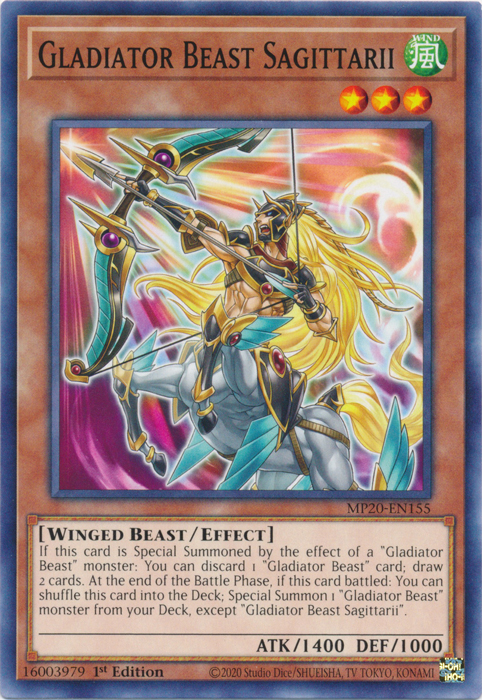 Gladiator Beast Sagittarii [MP20-EN155] Common | Game Master's Emporium (The New GME)
