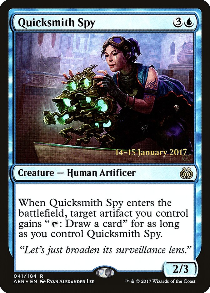 Quicksmith Spy [Aether Revolt Prerelease Promos] | Game Master's Emporium (The New GME)