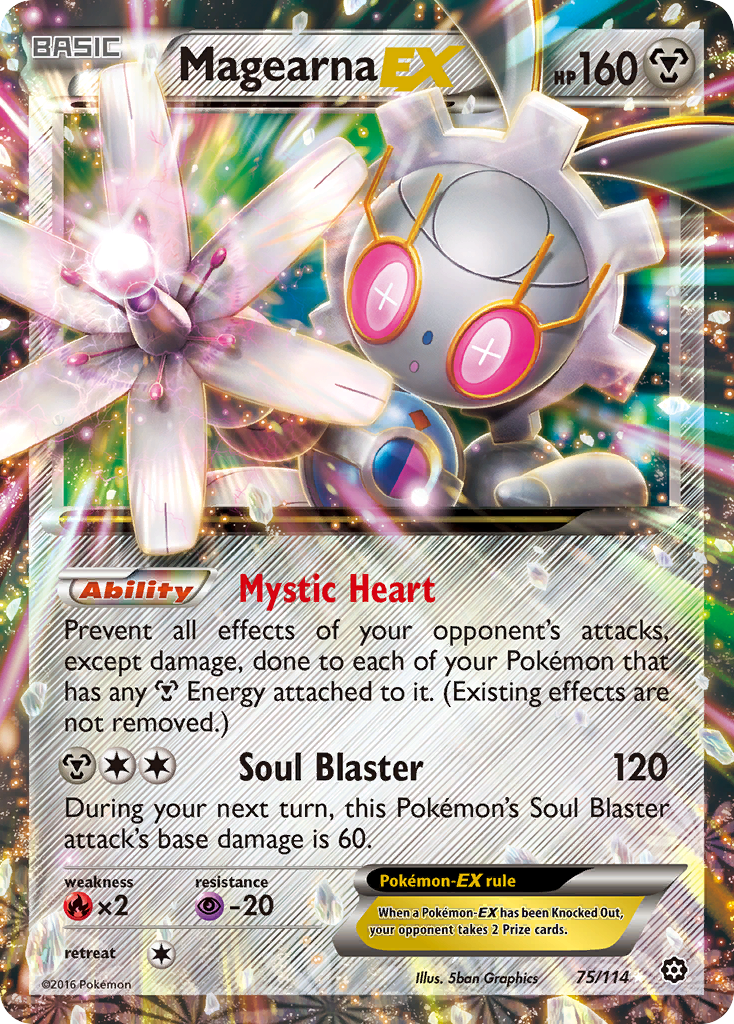 Magearna EX (75/114) [XY: Steam Siege] | Game Master's Emporium (The New GME)