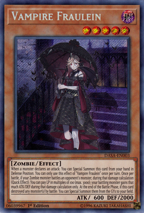 Vampire Fraulein [DASA-EN003] Secret Rare | Game Master's Emporium (The New GME)