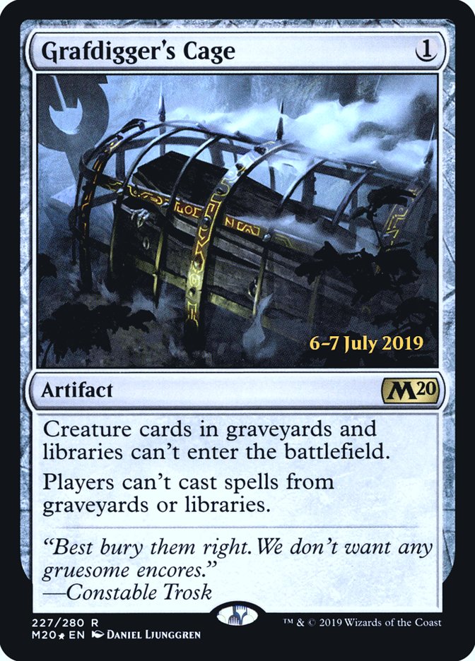 Grafdigger's Cage [Core Set 2020 Prerelease Promos] | Game Master's Emporium (The New GME)