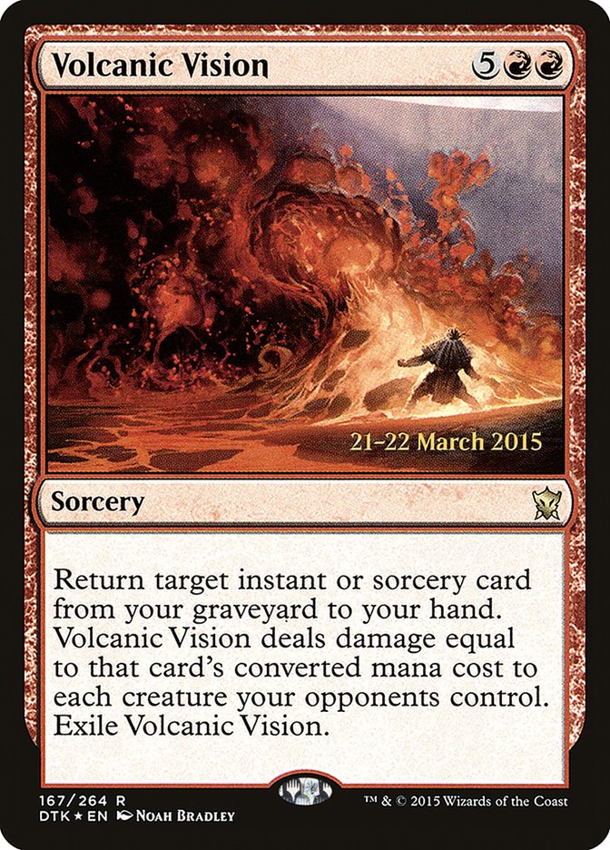 Volcanic Vision [Dragons of Tarkir Prerelease Promos] | Game Master's Emporium (The New GME)