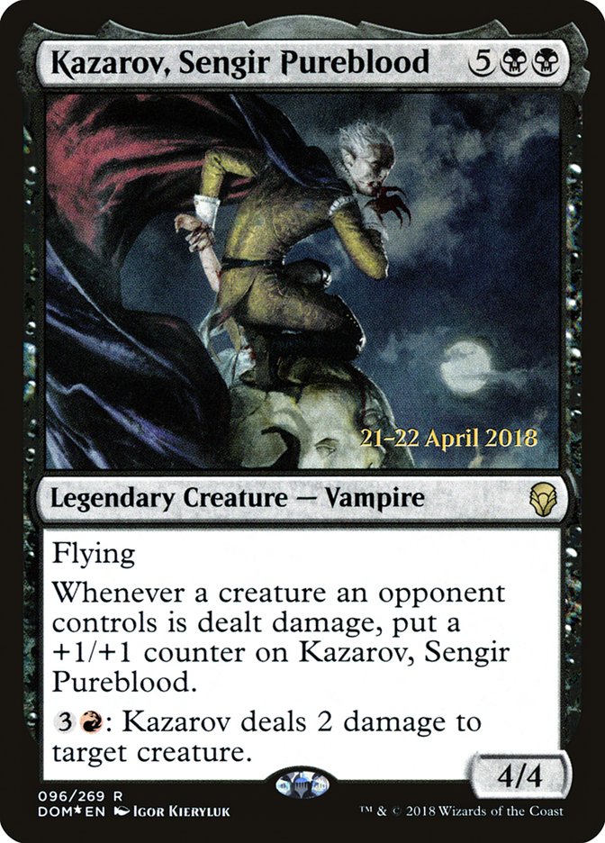 Kazarov, Sengir Pureblood [Dominaria Prerelease Promos] | Game Master's Emporium (The New GME)