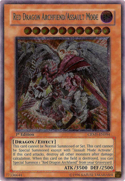 Red Dragon Archfiend/Assault Mode [CRMS-EN004] Ultimate Rare | Game Master's Emporium (The New GME)