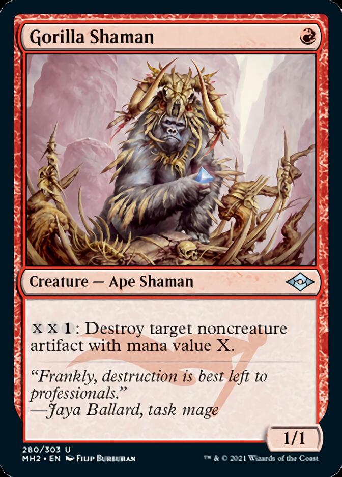 Gorilla Shaman (Foil Etched) [Modern Horizons 2] | Game Master's Emporium (The New GME)