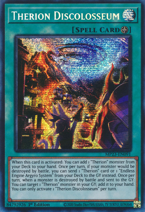 Therion Discolosseum [MP23-EN091] Prismatic Secret Rare | Game Master's Emporium (The New GME)