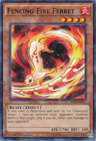 Fencing Fire Ferret [BP03-EN107] Shatterfoil Rare | Game Master's Emporium (The New GME)