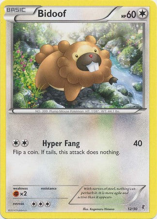 Bidoof (12/30) [XY: Trainer Kit 1 - Bisharp] | Game Master's Emporium (The New GME)