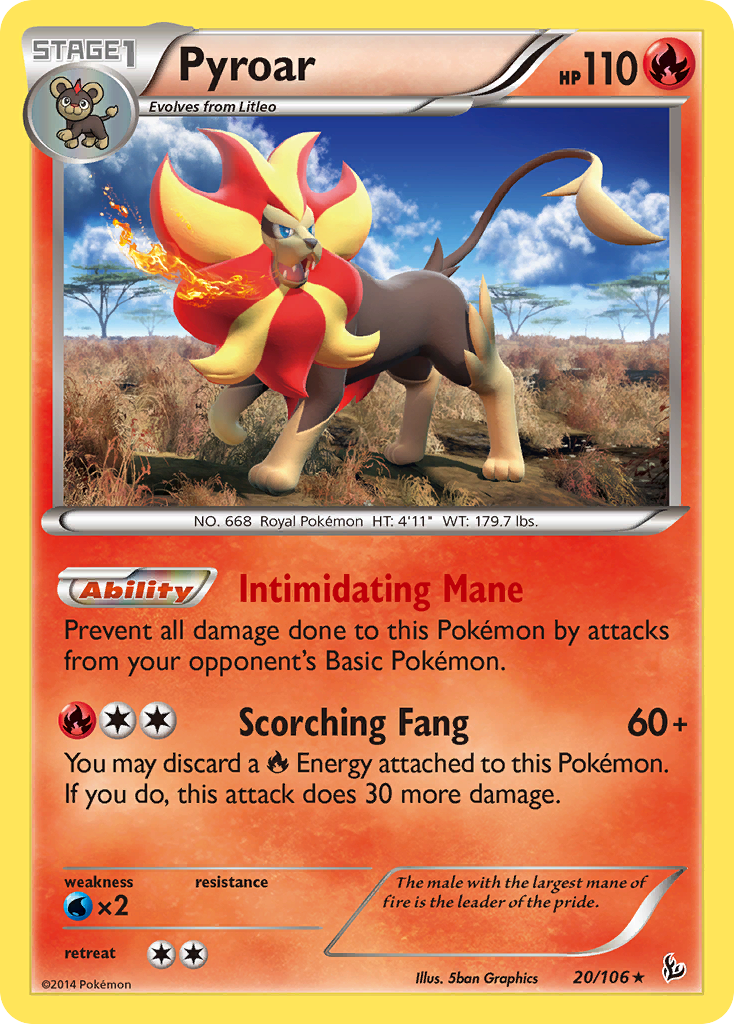 Pyroar (20/106) [XY: Flashfire] | Game Master's Emporium (The New GME)