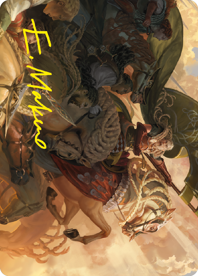Marshal's Anthem Art Card (Gold-Stamped Signature) [The Lord of the Rings: Tales of Middle-earth Art Series] | Game Master's Emporium (The New GME)