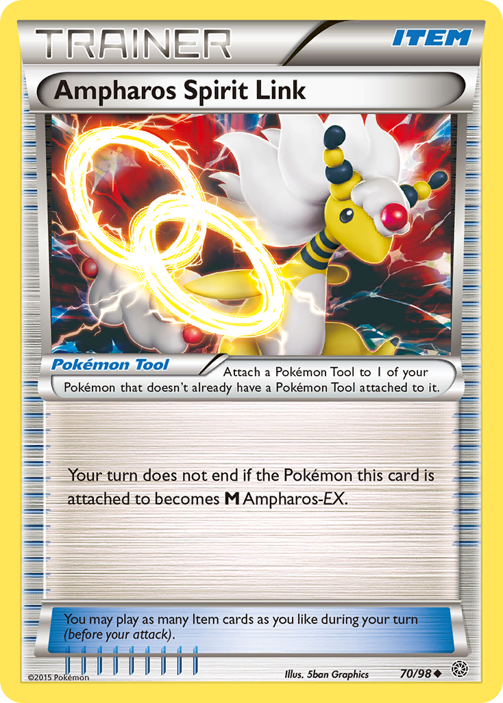 Ampharos Spirit Link (70/98) [XY: Ancient Origins] | Game Master's Emporium (The New GME)