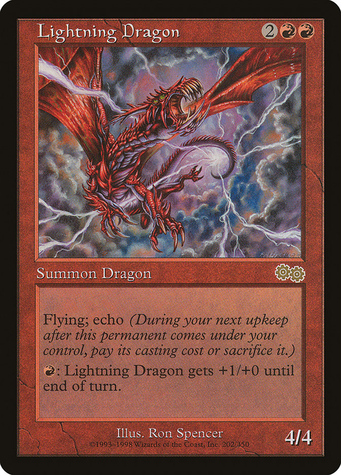 Lightning Dragon [Urza's Saga] | Game Master's Emporium (The New GME)