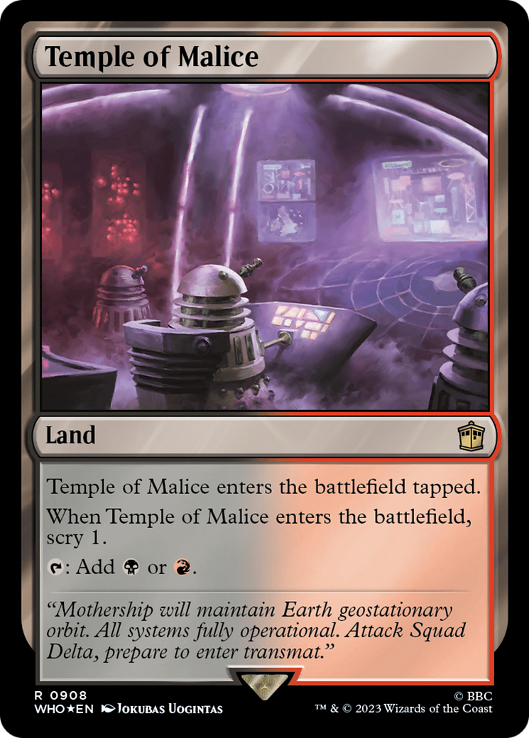 Temple of Malice (Surge Foil) [Doctor Who] | Game Master's Emporium (The New GME)