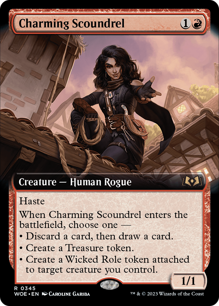 Charming Scoundrel (Extended Art) [Wilds of Eldraine] | Game Master's Emporium (The New GME)