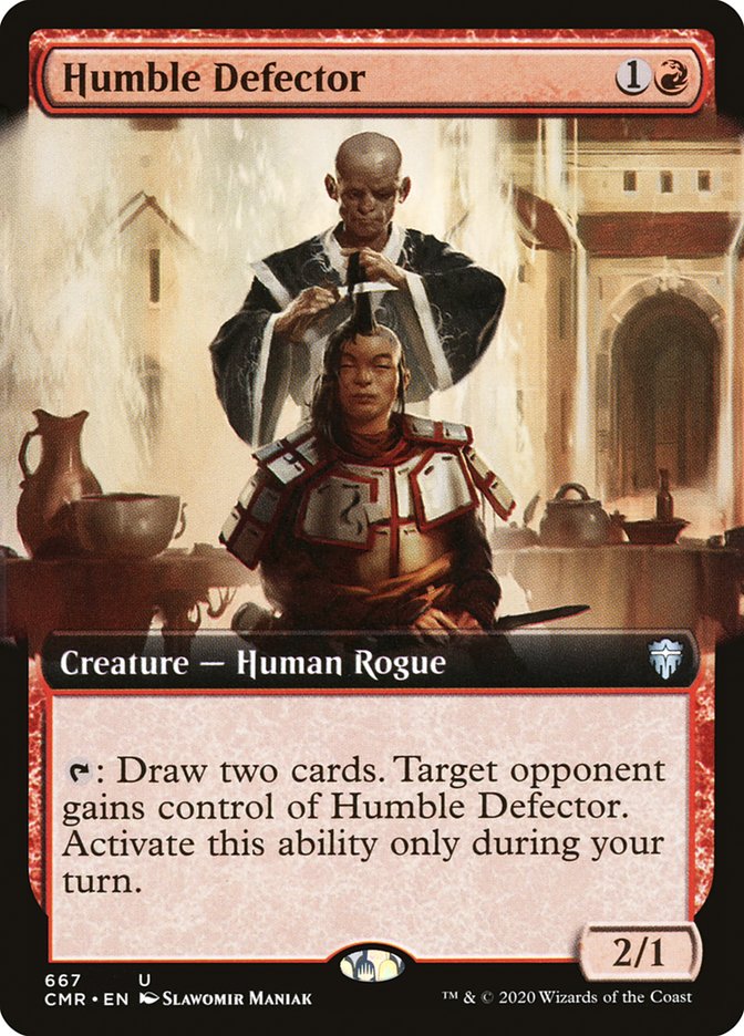 Humble Defector (Extended Art) [Commander Legends] | Game Master's Emporium (The New GME)