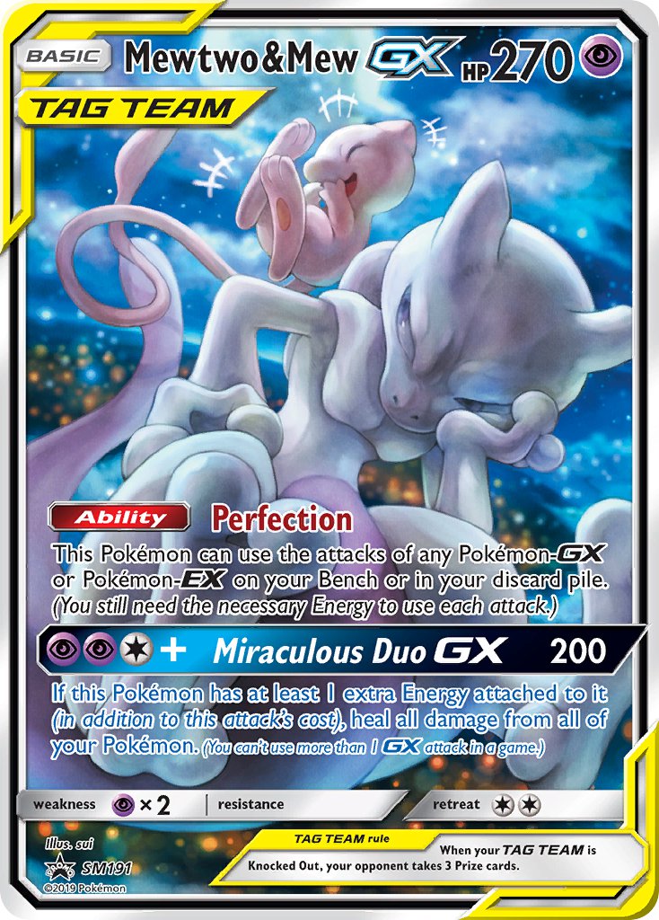 Mewtwo & Mew GX (SM191) [Sun & Moon: Black Star Promos] | Game Master's Emporium (The New GME)