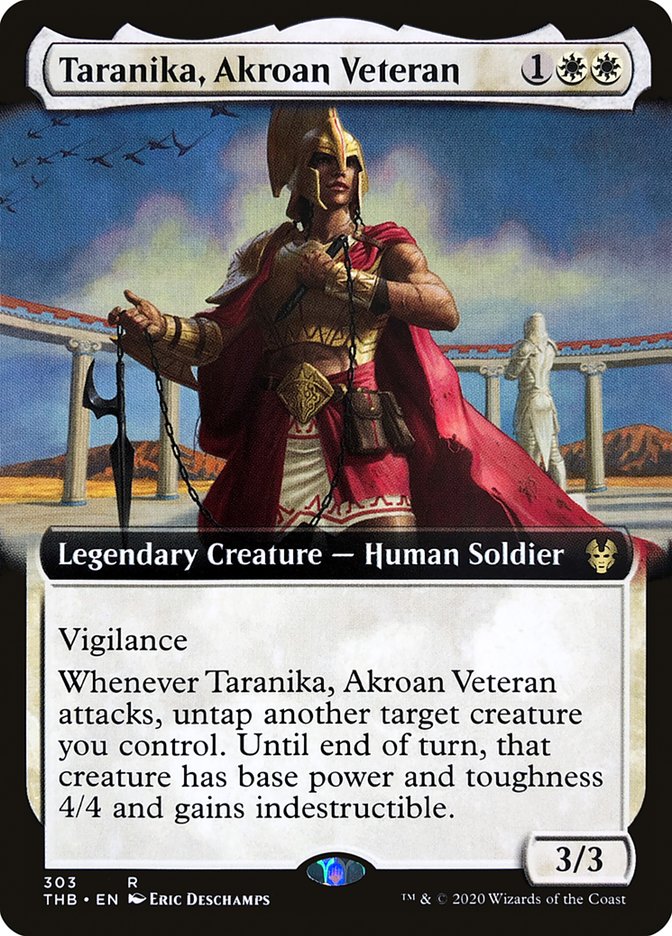 Taranika, Akroan Veteran (Extended Art) [Theros Beyond Death] | Game Master's Emporium (The New GME)