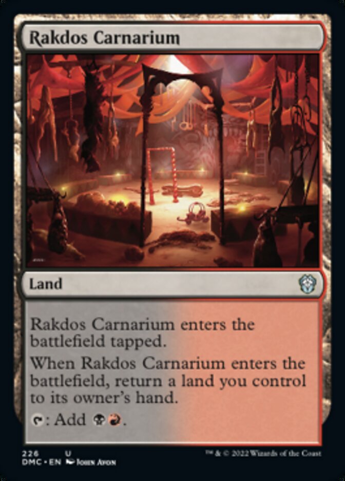 Rakdos Carnarium [Dominaria United Commander] | Game Master's Emporium (The New GME)