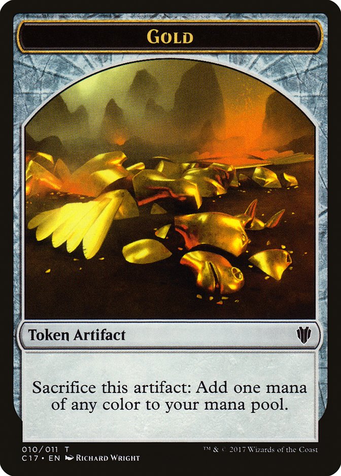 Gold Token [Commander 2017 Tokens] | Game Master's Emporium (The New GME)