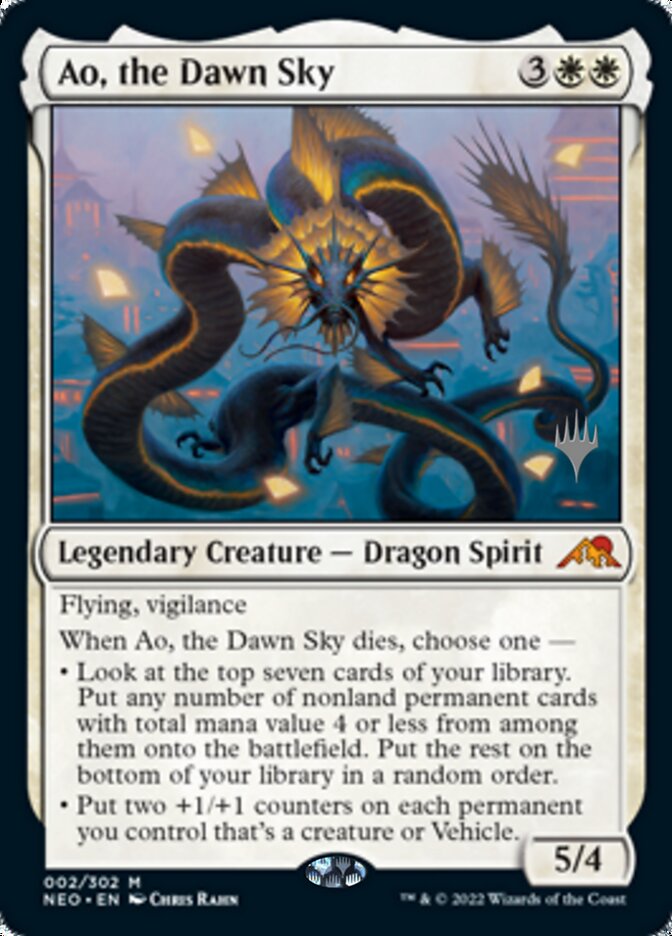 Ao, the Dawn Sky (Promo Pack) [Kamigawa: Neon Dynasty Promos] | Game Master's Emporium (The New GME)