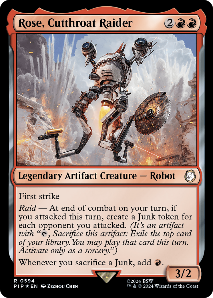 Rose, Cutthroat Raider (Surge Foil) [Fallout] | Game Master's Emporium (The New GME)