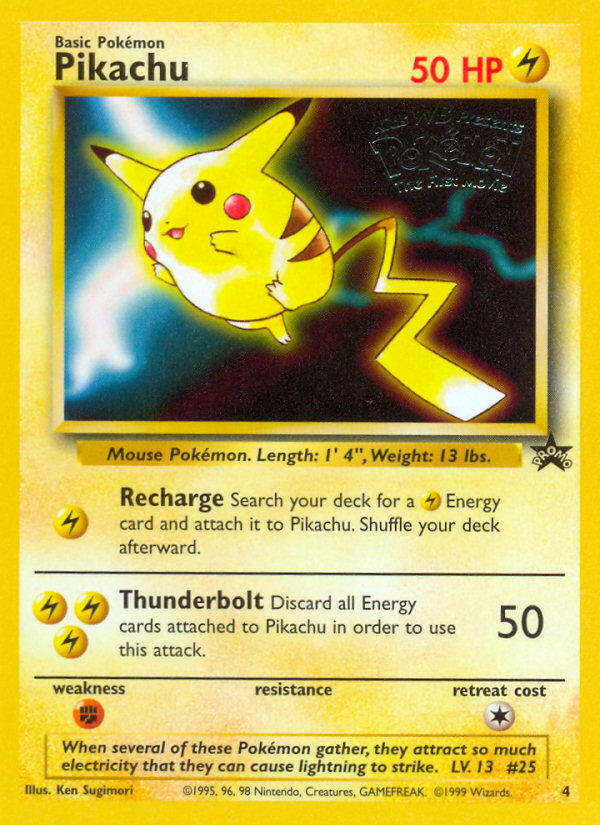 Pikachu (4) [Wizards of the Coast: Black Star Promos] | Game Master's Emporium (The New GME)