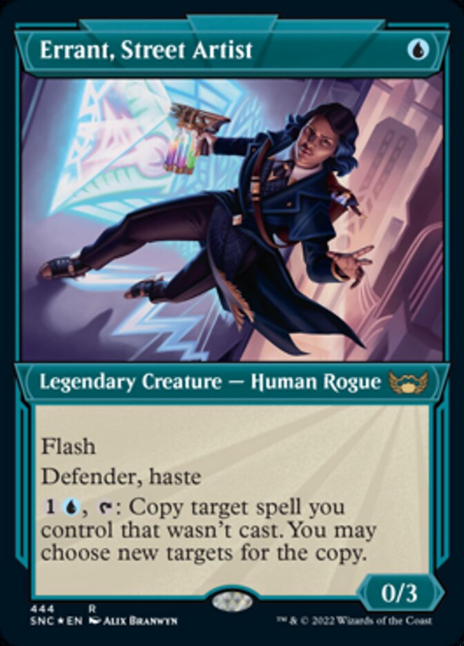 Errant, Street Artist (Showcase Art Deco Foil Etched) [Streets of New Capenna] | Game Master's Emporium (The New GME)