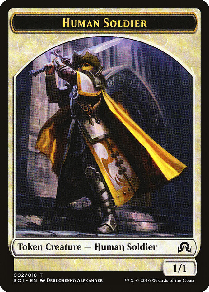 Human Soldier Token [Shadows over Innistrad Tokens] | Game Master's Emporium (The New GME)