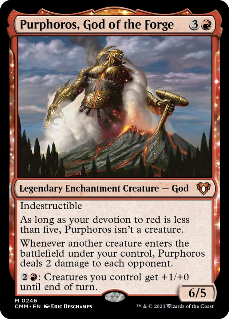 Purphoros, God of the Forge [Commander Masters] | Game Master's Emporium (The New GME)