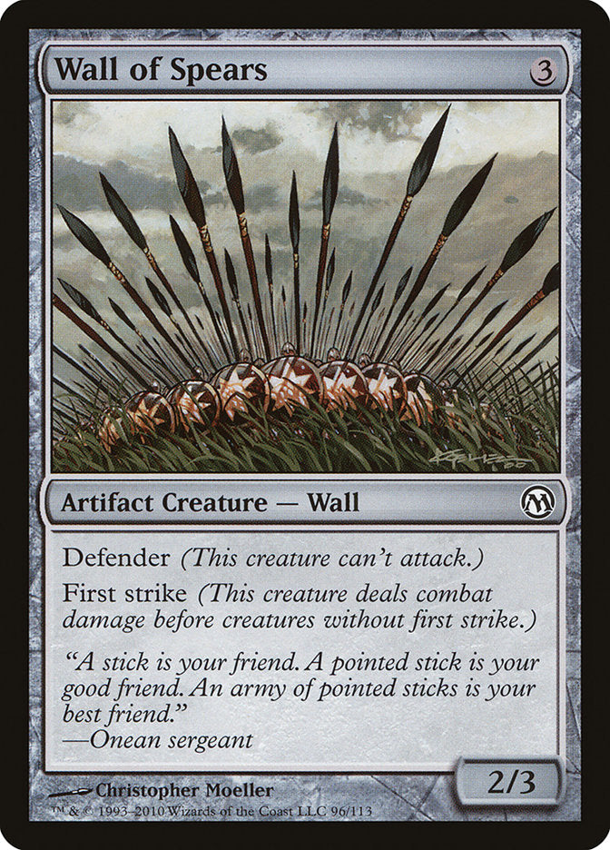 Wall of Spears [Duels of the Planeswalkers] | Game Master's Emporium (The New GME)