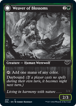 Weaver of Blossoms // Blossom-Clad Werewolf [Innistrad: Double Feature] | Game Master's Emporium (The New GME)