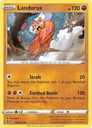 Landorus (148/264) (Cosmos Holo) [Sword & Shield: Fusion Strike] | Game Master's Emporium (The New GME)