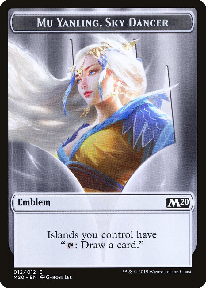 Mu Yanling, Sky Dancer Emblem [Core Set 2020 Tokens] | Game Master's Emporium (The New GME)