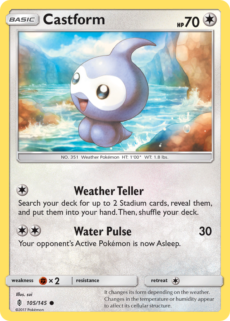 Castform (105/145) [Sun & Moon: Guardians Rising] | Game Master's Emporium (The New GME)