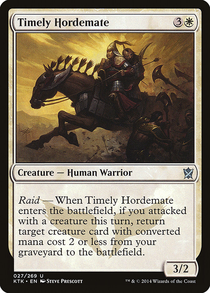 Timely Hordemate [Khans of Tarkir] | Game Master's Emporium (The New GME)