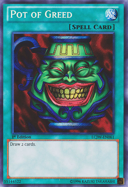 Pot of Greed [LCJW-EN061] Secret Rare | Game Master's Emporium (The New GME)