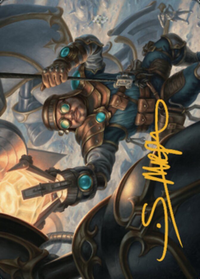 Powerstone Engineer Art Card (Gold-Stamped Signature) [The Brothers' War Art Series] | Game Master's Emporium (The New GME)