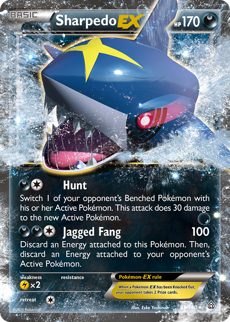 Sharpedo EX (91/160) [XY: Primal Clash] | Game Master's Emporium (The New GME)