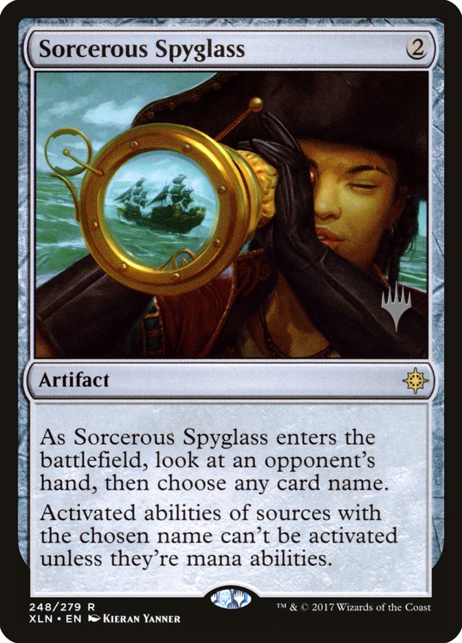 Sorcerous Spyglass (Promo Pack) [Ixalan Promos] | Game Master's Emporium (The New GME)