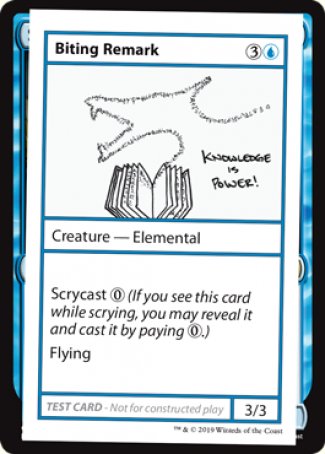 Biting Remark (2021 Edition) [Mystery Booster Playtest Cards] | Game Master's Emporium (The New GME)