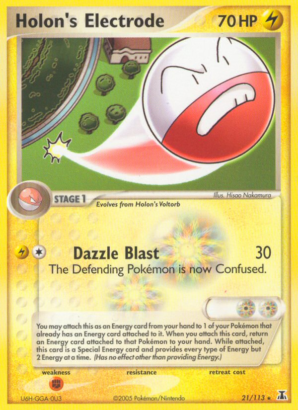 Holon's Electrode (21/113) [EX: Delta Species] | Game Master's Emporium (The New GME)